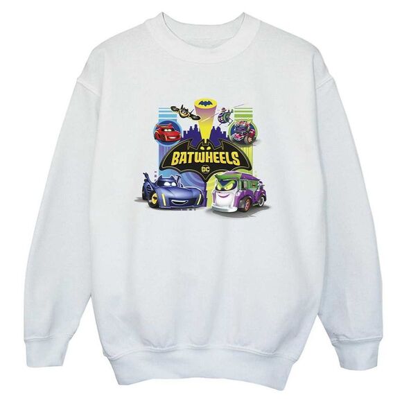 Batwheels Boys Vehicles Sweatshirt / White